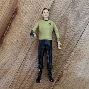 Captain Kirk Star Trek Action Figure with Black and Tan Outfit